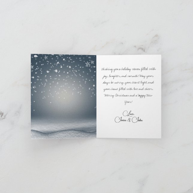 Carte de Noël Festive Père Noël et amis (Intérieur)