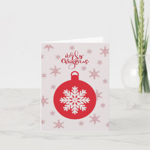 Carte de Noël festive personnalisée pour les Fêtes