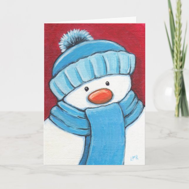 Carte de Noël Festive Snowman (Devant)