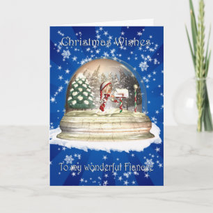 Carte de Noël, Fiancée Noël, Snowman sur