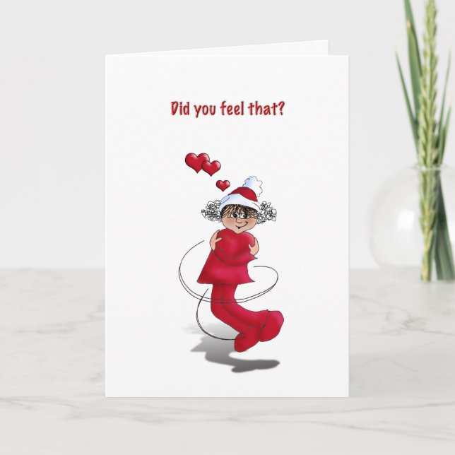 carte de noël fille serrer (Devant)