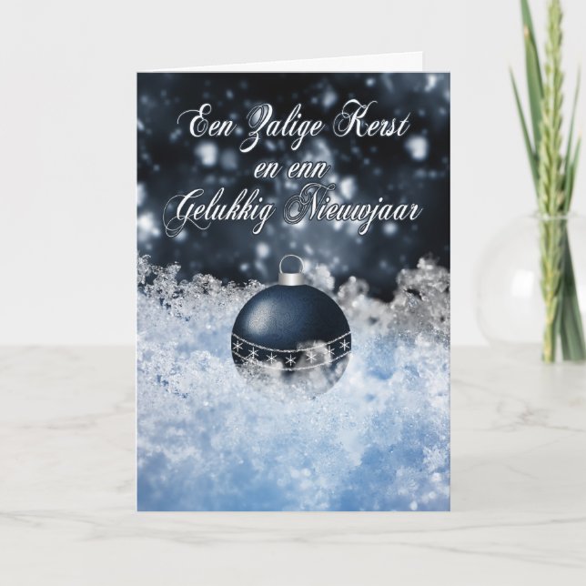 Carte de Noël flamande - Zalige Kerst En Enn Geluk (Devant)