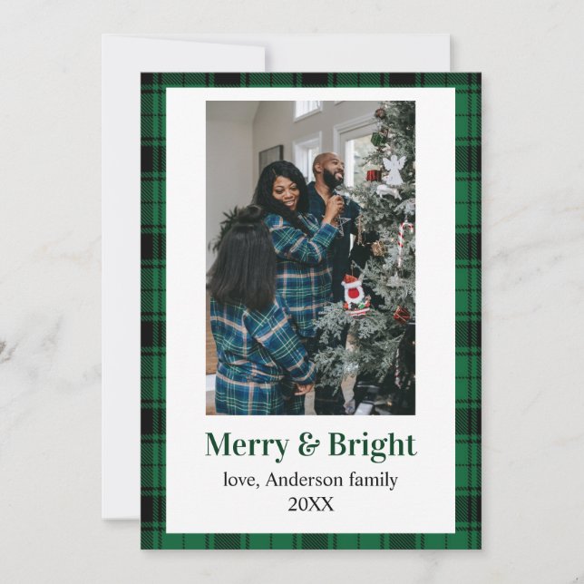 Carte de Noël Flannel (Devant)
