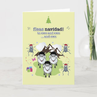 Carte de Noël Fleas Navidad