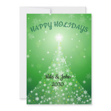 Carte de Noël Foil Gold personnalisée