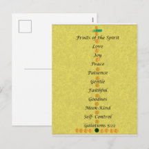 Carte de Noël - fruits de l'esprit