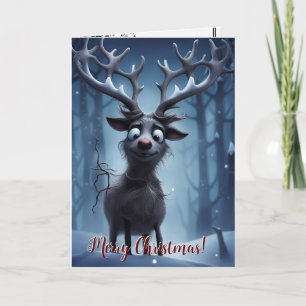 Carte de Noël Funny Reindeer à Personnaliser