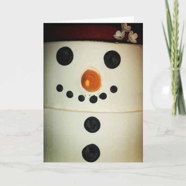 Carte de Noël "Gâteau de neige" #2 (Devant)