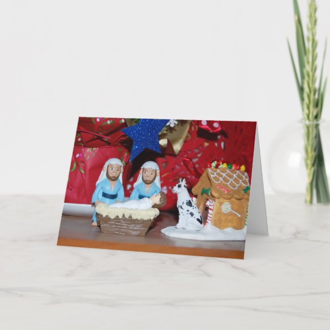 Carte de Noël gay avec chien (Devant)