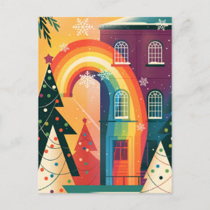 Carte de Noël gay moderne simple et élégante