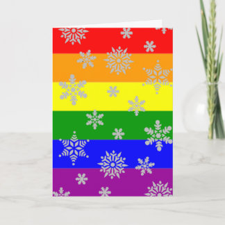 Carte de Noël gay simple et élégante
