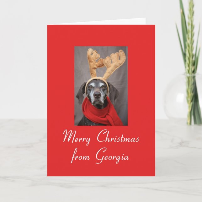 Carte de Noël Géorgie, préciser (Devant)