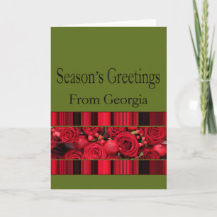 Carte de Noël Géorgie, préciser