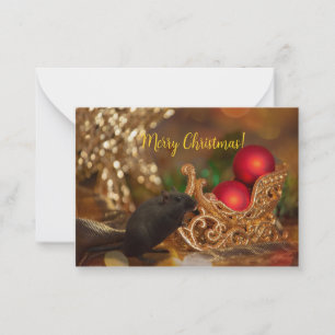 Carte de Noël gerbil amant animal de compagnie per