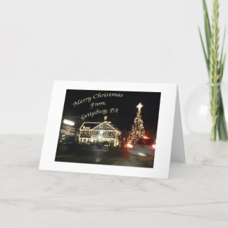 Carte de Noël Gettysburg