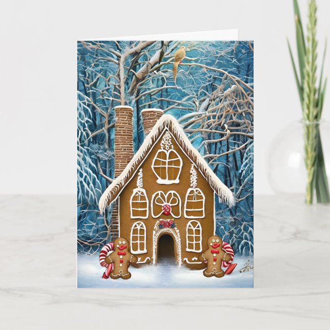 Carte de Noël Gingbread House (Devant)