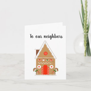 Carte de Noël Gingbread House