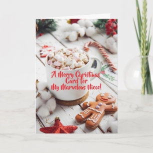 CARTE DE NOËL GINGERBREAD NIECE