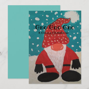Carte de Noël Gnome Santa