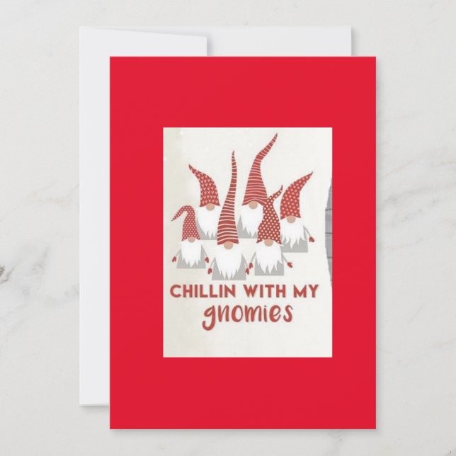 Carte de Noël Gnomes (Devant)