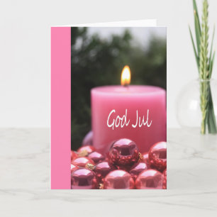 Carte de Noël God Jul Swedisch
