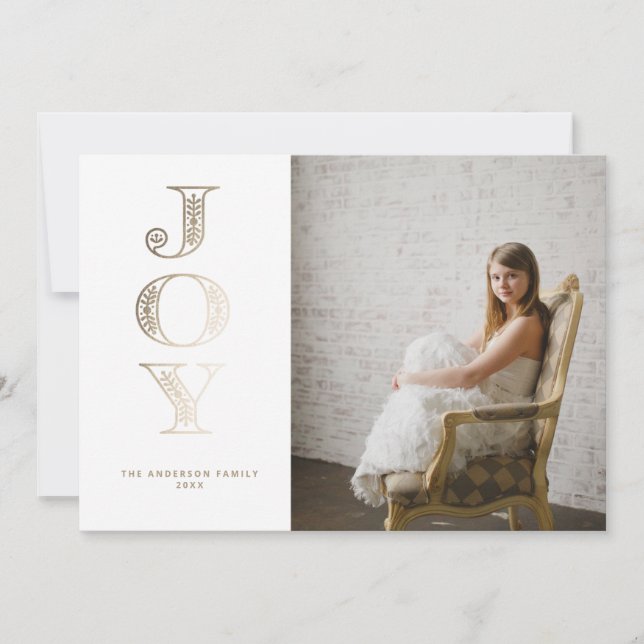 Carte de Noël Gold Foil (Devant)