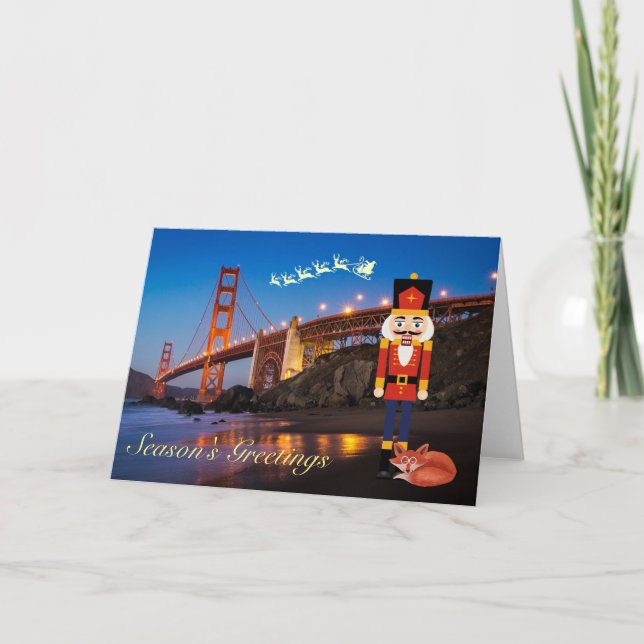 Carte de Noël Golden Gate Bridge (Devant)