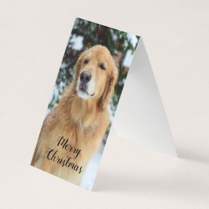 Carte de Noël Golden Retriever