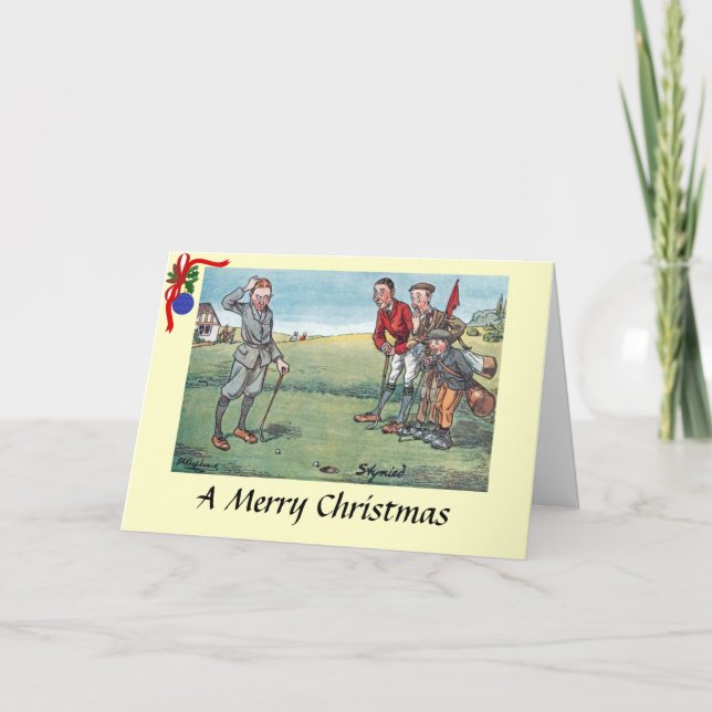 Carte de Noël - Golf - Stymied (Devant)