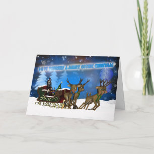 Carte de Noël gothique, H.I.P. Et Reindeer