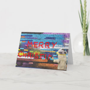 Carte de Noël graffiti Joyeux Noël