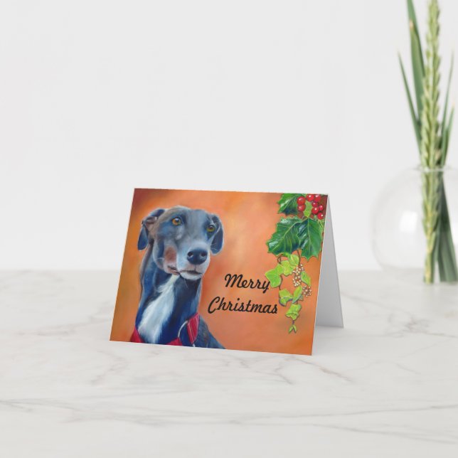 Carte de Noël Greyhound (p335) (Devant)