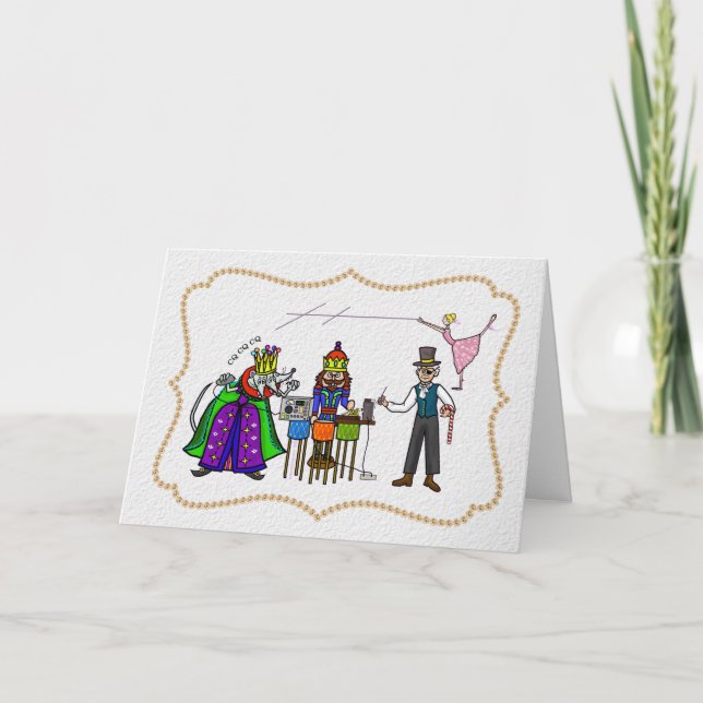 Carte de Noël Ham Radio Nutcracker (Devant)