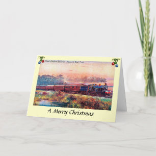 Carte de Noël - Harwich Boat Train