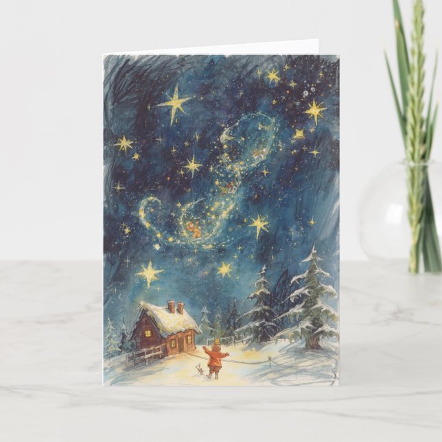Carte de Noël - Heure magique (Devant)
