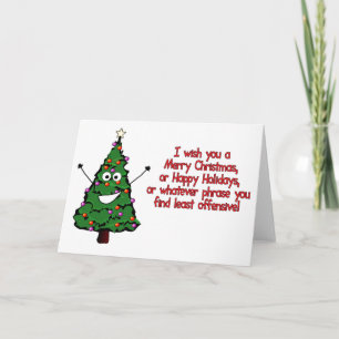 Carte de Noël hilare pour les amis et la famille