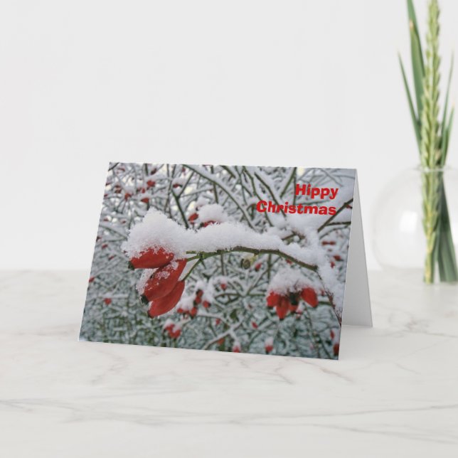 Carte de Noël hippie (Devant)