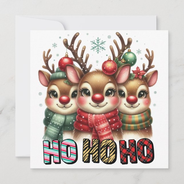 Carte de Noël Ho Ho (Devant)