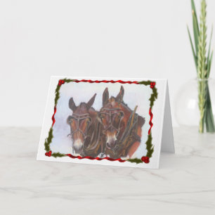 Carte de Noël Holiday Mules