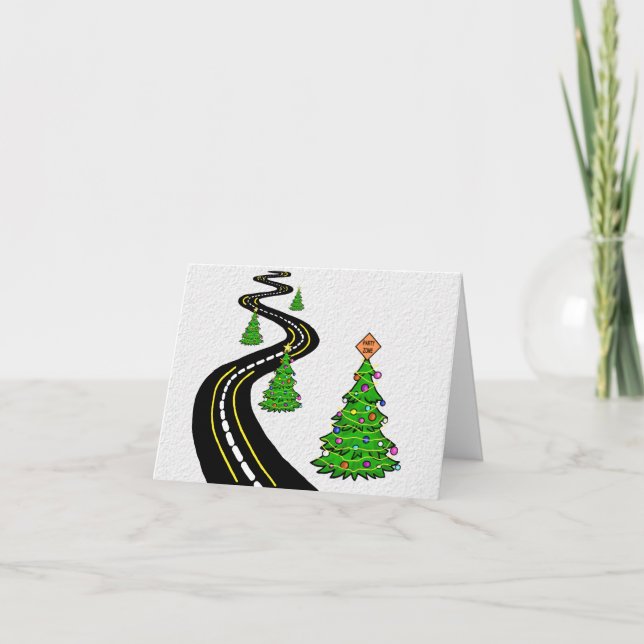Carte de Noël Holiday Road (Devant)
