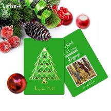 Carte de Noël Holly Green Joyoux Noel