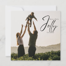 Carte de Noël Holly Jolly