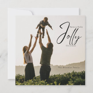 Carte de Noël Holly Jolly
