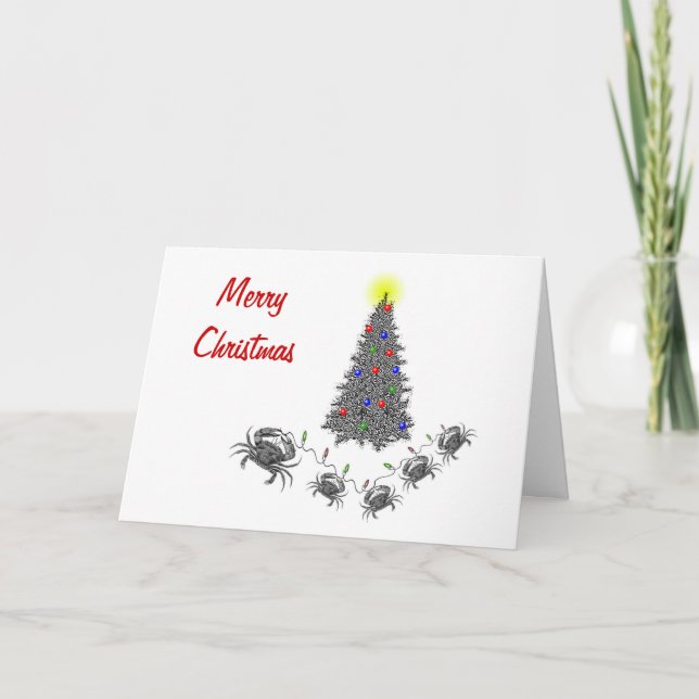 Carte de Noël horizontale avec texte (Devant)
