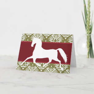 Carte de Noël Horse