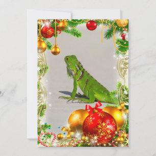Carte de Noël Iguana