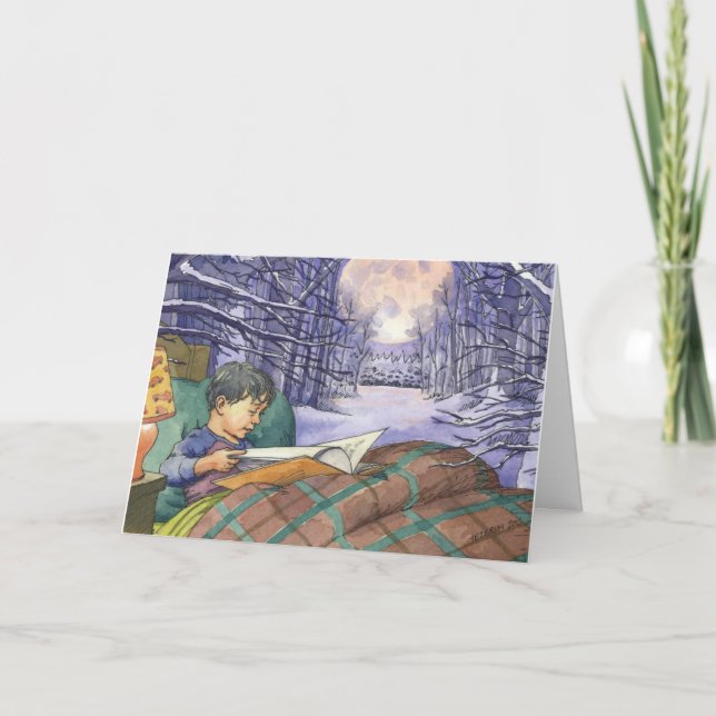 Carte de Noël "illuminez nuit" (Devant)