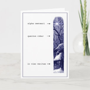 Carte de Noël In Vino Veritas