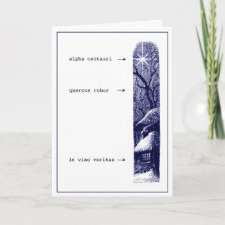 Carte de Noël In Vino Veritas