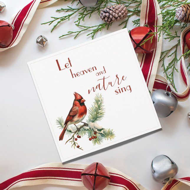 Carte de Noël inspirante du cardinal des Fêtes (Créateur téléchargé)